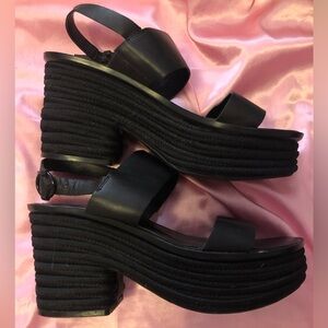 Guess Summer Platform Heels Size 10